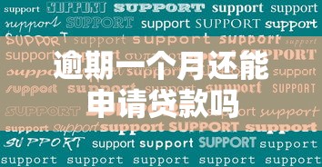 逾期一个月还能申请贷款吗