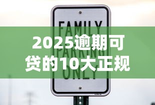 2025逾期可贷的10大正规平台