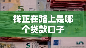 钱正在路上是哪个贷款口子