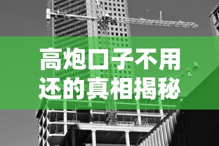 高炮口子不用还的真相揭秘