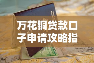 万花铜贷款口子申请攻略指南