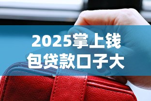 2025掌上钱包贷款口子大全 2025掌上钱包贷款口子大全