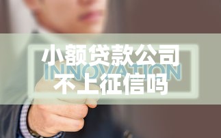 小额贷款公司不上征信吗