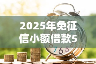 2025年免征信小额借款5000元