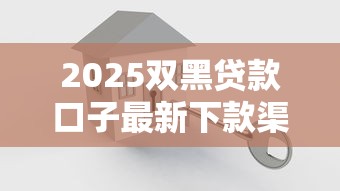 2025双黑贷款口子最新下款渠道 2025双黑贷款口子最新下款渠道