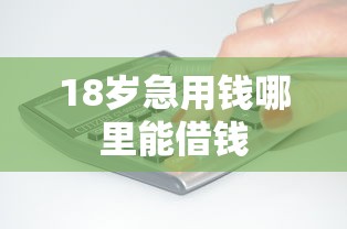 18岁急用钱哪里能借钱