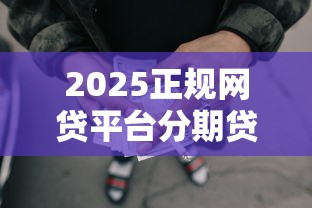 2025正规网贷平台分期贷款推荐