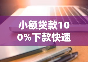 小额贷款100%下款快速到账无压力