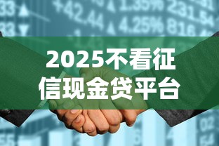 2025不看征信现金贷平台推荐