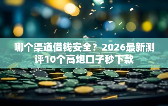 哪个渠道借钱安全？2026最新测评10个高炮口子秒下款