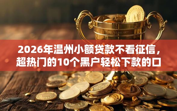 2026年温州小额贷款不看征信,超热门的10个黑户轻松下款的口子推荐 2026年温州小额贷款不看征信,超热门的10个黑户轻松下款的口子推荐
