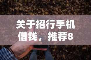 关于招行手机借钱，推荐8个平台借钱不查征信给你