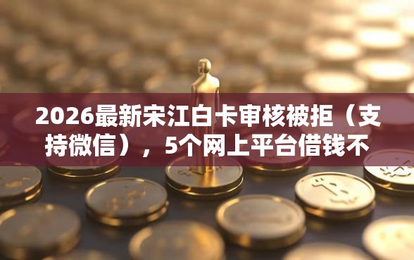 2026最新宋江白卡审核被拒（支持微信），5个网上平台借钱不还会怎样无私分享