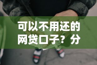 可以不用还的网贷口子？分享8个类似高炮口子的平台