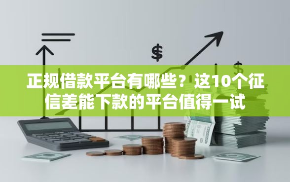 正规借款平台有哪些？这10个征信差能下款的平台值得一试