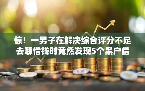 惊！一男子在解决综合评分不足去哪借钱时竟然发现5个黑户借款平台，事后分享了出来