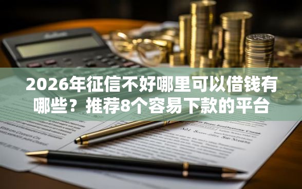2026年征信不好哪里可以借钱有哪些？推荐8个容易下款的平台