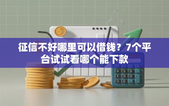 征信不好哪里可以借钱?7个平台试试看哪个能下款 征信不好哪里可以借钱?7个平台试试看哪个能下款