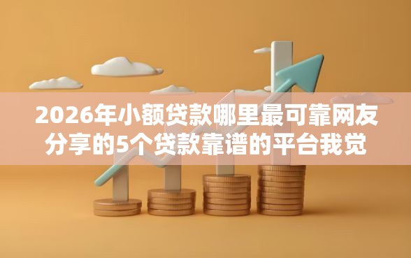 2026年小额贷款哪里最可靠网友分享的5个贷款靠谱的平台我觉得不错！