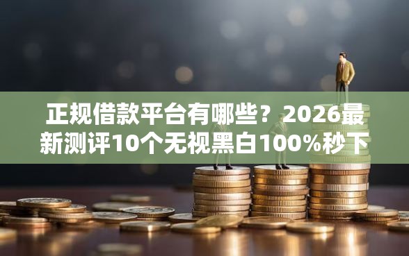 正规借款平台有哪些？2026最新测评10个无视黑白100%秒下网贷口子