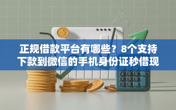正规借款平台有哪些？8个支持下款到微信的手机身份证秒借现金的平台
