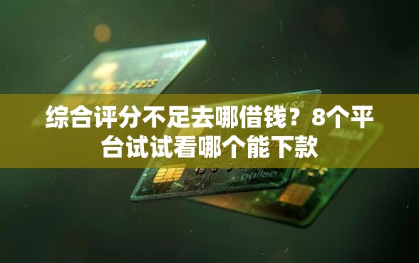 综合评分不足去哪借钱？8个平台试试看哪个能下款
