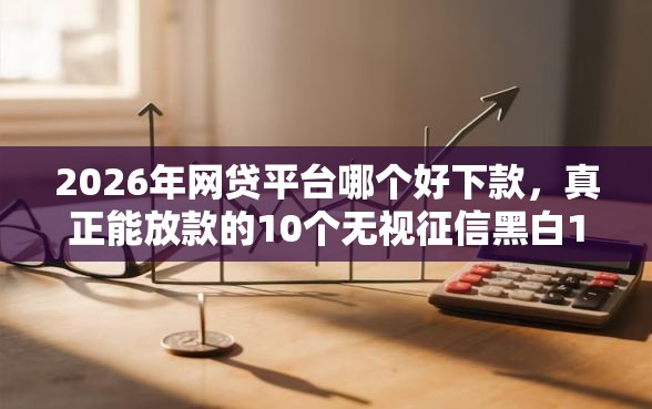2026年网贷平台哪个好下款，真正能放款的10个无视征信黑白100%秒下网贷口子推荐