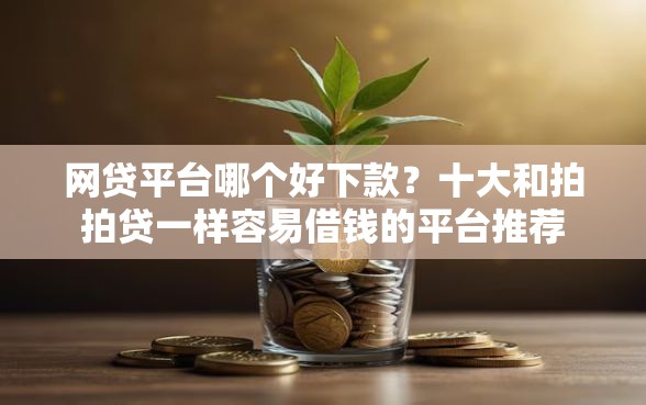 网贷平台哪个好下款?十大和拍拍贷一样容易借钱的平台推荐 网贷平台哪个好下款?十大和拍拍贷一样容易借钱的平台推荐