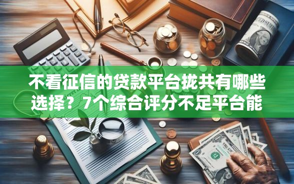 不看征信的贷款平台拢共有哪些选择？7个综合评分不足平台能下款详解