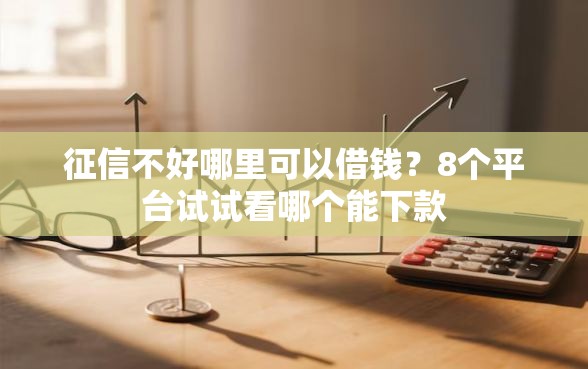 征信不好哪里可以借钱？8个平台试试看哪个能下款