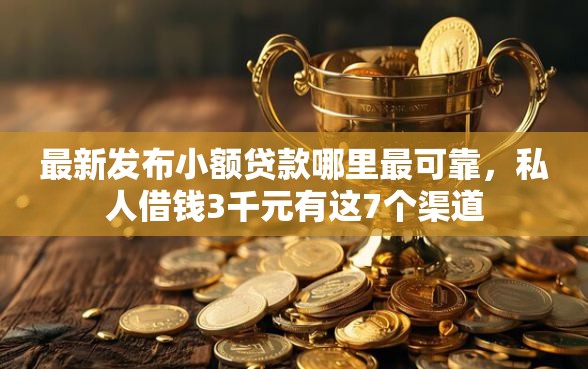 最新发布小额贷款哪里最可靠，私人借钱3千元有这7个渠道