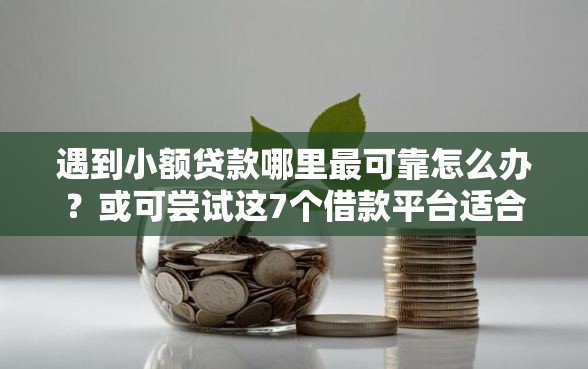 遇到小额贷款哪里最可靠怎么办?或可尝试这7个借款平台适合黑户下款 遇到小额贷款哪里最可靠怎么办?或可尝试这7个借款平台适合黑户下款