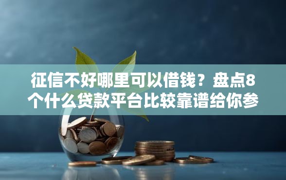 征信不好哪里可以借钱?盘点8个什么贷款平台比较靠谱给你参考 征信不好哪里可以借钱?盘点8个什么贷款平台比较靠谱给你参考