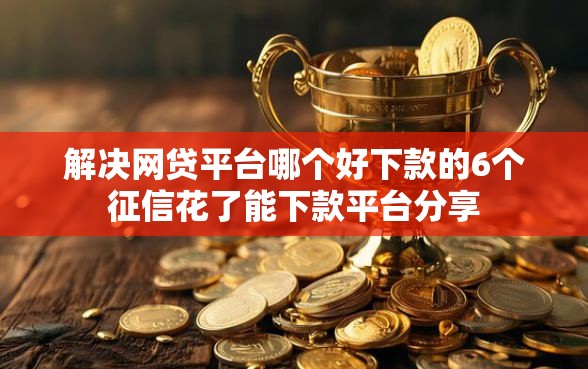解决网贷平台哪个好下款的6个征信花了能下款平台分享