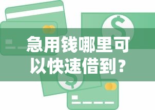 急用钱哪里可以快速借到?盘点5个17岁贷款平台秒到账给你参考 急用钱哪里可以快速借到?盘点5个17岁贷款平台秒到账给你参考