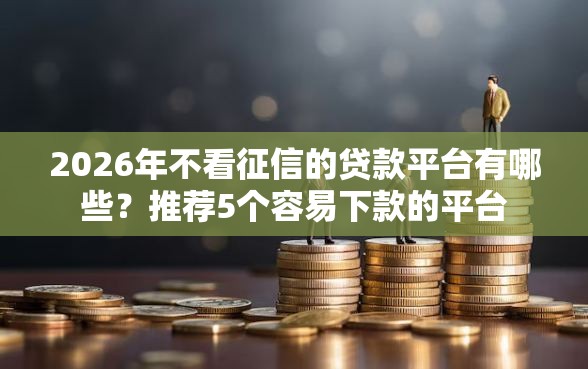 2026年不看征信的贷款平台有哪些?推荐5个容易下款的平台 2026年不看征信的贷款平台有哪些?推荐5个容易下款的平台
