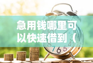 急用钱哪里可以快速借到（最新发布！）9个被贷款平台骗了怎么办