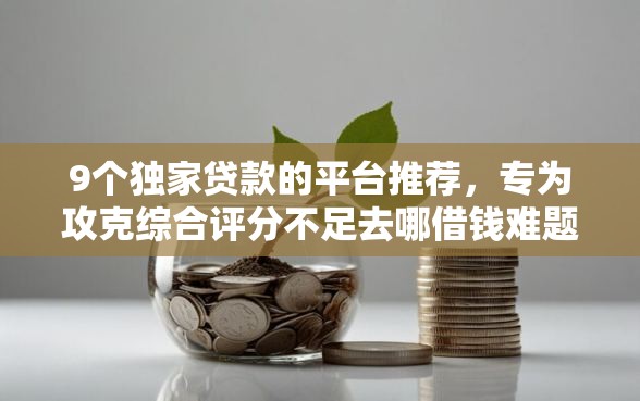 9个独家贷款的平台推荐，专为攻克综合评分不足去哪借钱难题