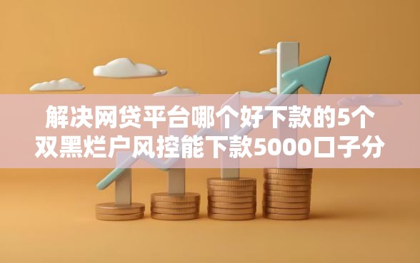 解决网贷平台哪个好下款的5个双黑烂户风控能下款5000口子分享