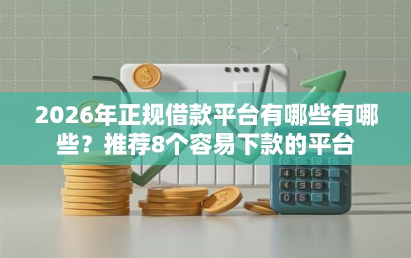 2026年正规借款平台有哪些有哪些？推荐8个容易下款的平台