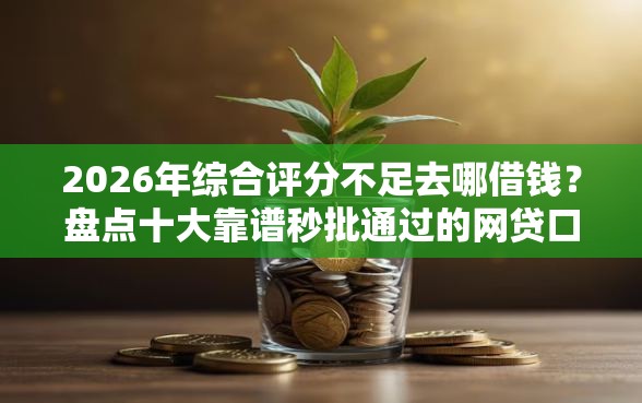 2026年综合评分不足去哪借钱？盘点十大靠谱秒批通过的网贷口子