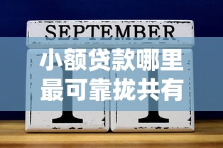 小额贷款哪里最可靠拢共有哪些选择?9个18岁的贷款平台详解 小额贷款哪里最可靠拢共有哪些选择?9个18岁的贷款平台详解