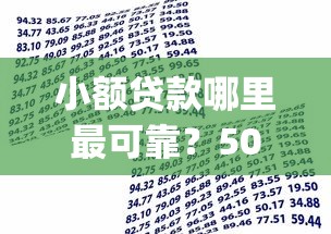 小额贷款哪里最可靠？5000元无门槛借款平台推荐，8个利息低的网贷app盘点