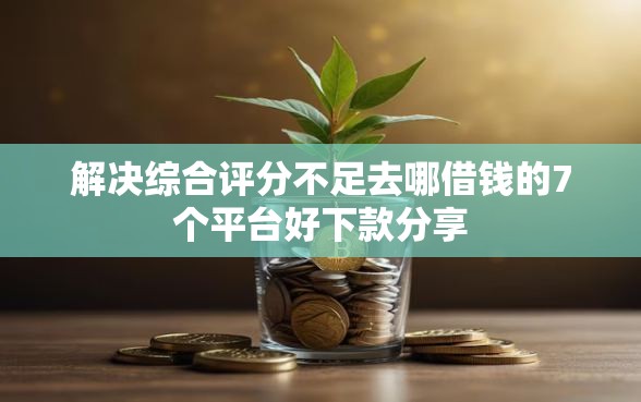 解决综合评分不足去哪借钱的7个平台好下款分享
