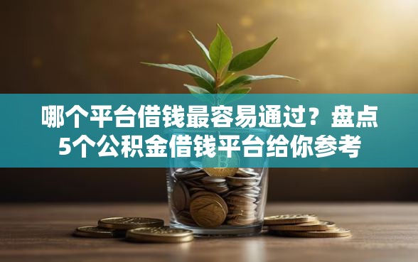 哪个平台借钱最容易通过？盘点5个公积金借钱平台给你参考