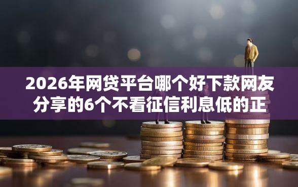 2026年网贷平台哪个好下款网友分享的6个不看征信利息低的正规网贷平台我觉得不错! 2026年网贷平台哪个好下款网友分享的6个不看征信利息低的正规网贷平台我觉得不错!