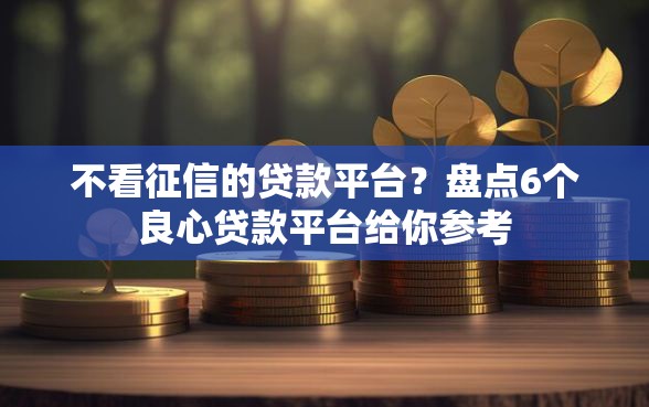 不看征信的贷款平台？盘点6个良心贷款平台给你参考