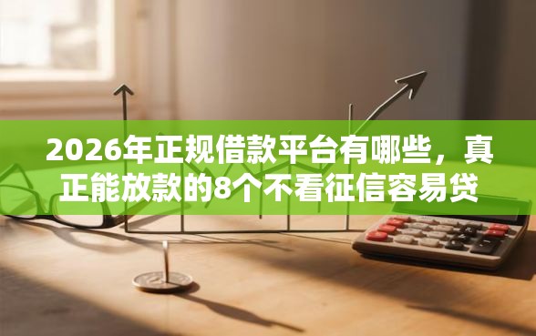 2026年正规借款平台有哪些,真正能放款的8个不看征信容易贷款的平台推荐 2026年正规借款平台有哪些,真正能放款的8个不看征信容易贷款的平台推荐