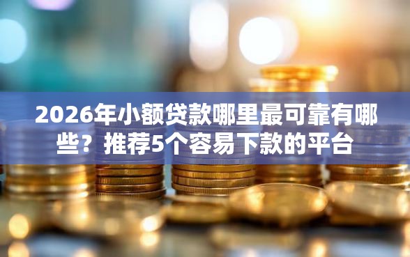 2026年小额贷款哪里最可靠有哪些？推荐5个容易下款的平台