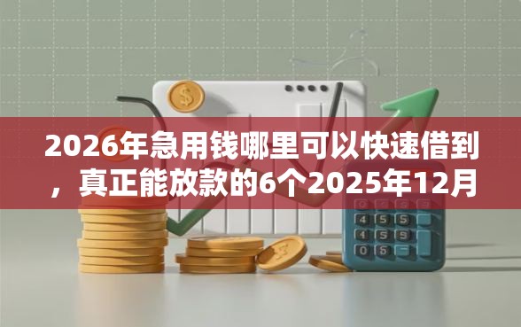 2026年急用钱哪里可以快速借到，真正能放款的6个2025年12月放水口子推荐